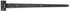 Penture anglaise 600 mm noir ALBERTS