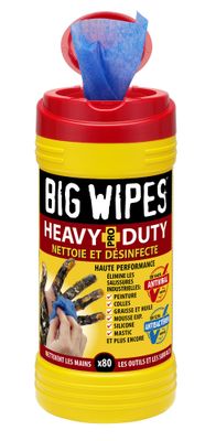 Lingettes industrielles par 80 - BIG WIPES