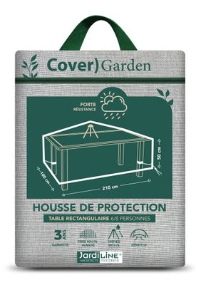 Housse pour table rectangulaire 6/8 personnes 210 x 100 x 50 cm JARDILINE