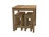 Table mange debout carré Aron en bois 90x90x107 cm WHITE WOOD