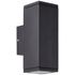Applique extérieur 2 lumières GU10 Hally anthracite IP44 10W - BRILLIANT