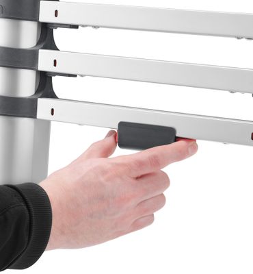 Echelle télescopique pliable 13 échelons 3,80 m Flexline aluminium - HAILO