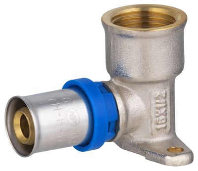 Applique femelle 1/2 pour multicouche à sertir Ø 16 mm - QUICK PLOMBERIE