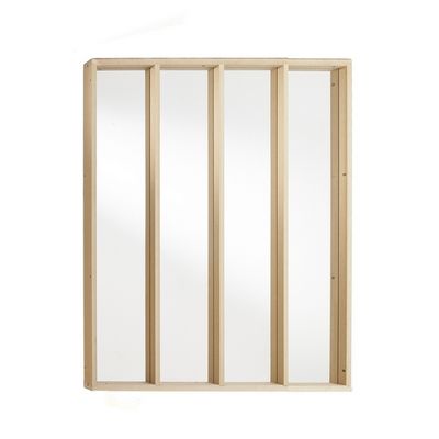 Verrière d'atelier bois 4 éléments hauteur 107,5 x largeur 119,5 cm MOTTEZ