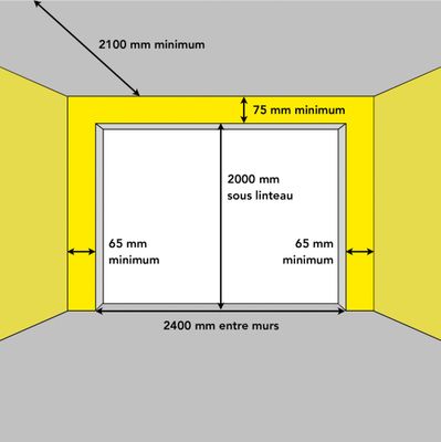 Porte de garage basculante manuelle avec portillon l.240 x h.200 cm grise - SPADONE