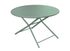 Table de jardin pliante GUERIDON aluminium amande ø 120 cm, Livraison à domicile incluse - PROLOISIRS