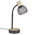 Lampe à poser E14 Kento noir et bois 40W - COREP