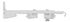 Support long double 30/90 mm pour rail express Finition Blanc par 2 - MOBOIS