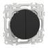 Double interrupteur va-et-vient ou poussoir Odace 2025 noir - SCHNEIDER ELECTRIC