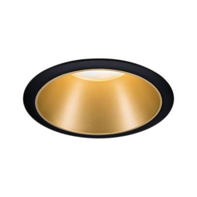 Spot LED encastrable salle de bain IP65 module remplaçable anti-éblouissement Noir/or - Cole PAULMANN
