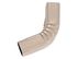 Coude frontal intérieur aluminium beige rosé 60 x 80 mm pour gouttière EDILIANS
