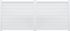 Portail battant Modern aluminium blanc 3,5 x 1,8 m avec motorisation incluse