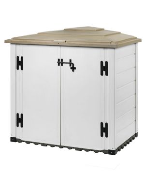 Coffre de jardin en résine 1 005 litres 1,15 m², Livraison à domicile incluse - HABRITA