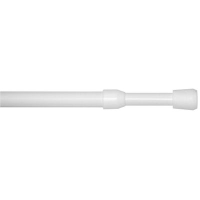 Tringle de vitrage autobloquante en métal de 40 à 65 cm diam 8 mm Finition Blanc - MOBOIS