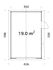 Garage en bois Roger avec porte sectionnelle - ép.44 mm - 37,2 m² hors-tout - Livraison à domicile incluse - PALMAKO