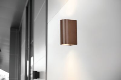 Applique extérieur 2 lumière GU10  William rouille IP44 2x35W - COREP