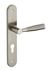 Ensemble poignée de porte HELIOS nickelé satiné à cylindre - entraxe 195 mm THIRARD