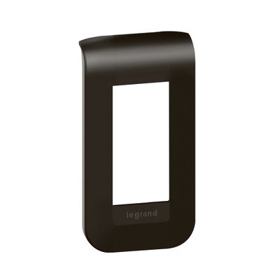 Plaque de finition 1 module Noir - Mosaic LEGRAND