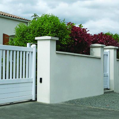 Couvre mur plat 100 x 30 x 4 Blanc - FABEMI