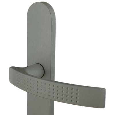 Poignées de porte sur plaques à cylindre Ibiza inox ALPERTEC
