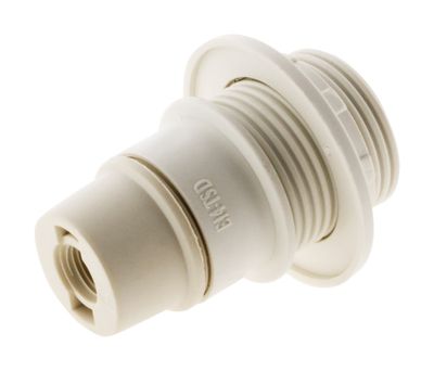 Douille électrique E14 plastique blanc - ZENITECH