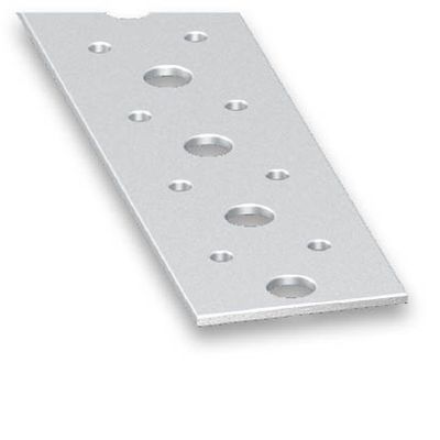 Profilé plat perforé galvanisé 40 x 2 mm 1 m CQFD