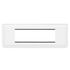 Plaque avec support horizontale 6 modules finition blanche Mosaic LEGRAND
