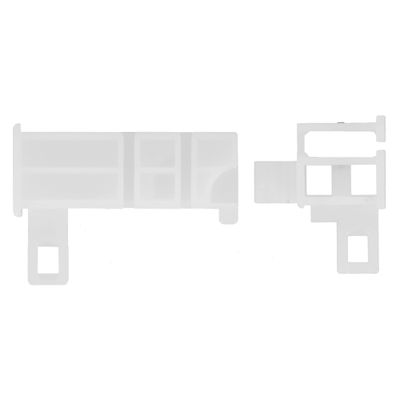Jeu de poulies standard en PVC pour rail 24 x 16 mm Finition Blanc - MOBOIS