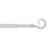Tringle de vitrage extensible en métal de 40 à 65 cm diam 10 mm Finition Blanc brillant - MOBOIS