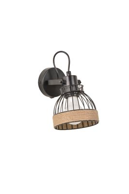 Spot E27 Brooks noir et corde 15W - COREP
