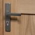 Poignées de porte sur plaques à cylindre Joffrin IV aluminium LINEA BERTOMANI