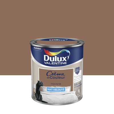 Peinture crème de couleur Havane Mat 0,5 L - DULUX VALENTINE
