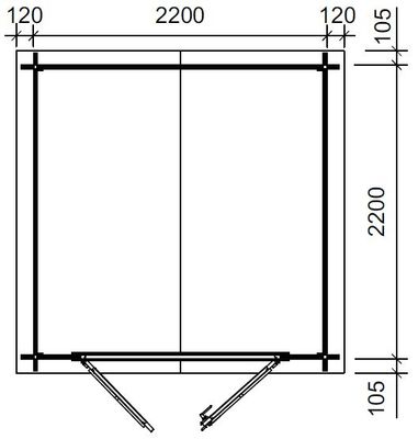 Abri de jardin en bois Duty Free 4,60 m² LASITA MAJA Livraison à domicile incluse