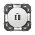 Prise double USB A+C encastrable charge rapide blanc - Dooxie LEGRAND