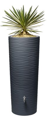 Récupérateur d'eau de pluie - Réservoir Natura - 350 litres gris anthracite - GRAF