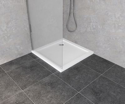 Receveur de douche 80x80 cm acrylique blanc Baltia - OCEA
