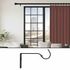 Support ouvert en métal 90 mm diam 28 mm Finition Noir brillant par 2 - MOBOIS