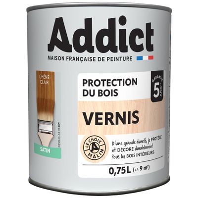 Vernis bois satin chêne clair 0,75 L- ADDICT