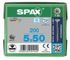 Vis inox tête fraisée T-star 5 x 50 mm par 200 SPAX