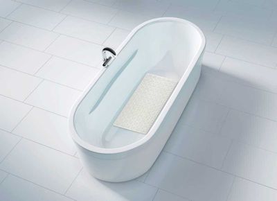 Tapis de baignoire antidérapant Blanc 70 x 40 cm Rocha WENKO
