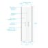 Porte de douche battante 70x200 cm profilé chrome verre transparent 6 mm Saloon - AURLANE