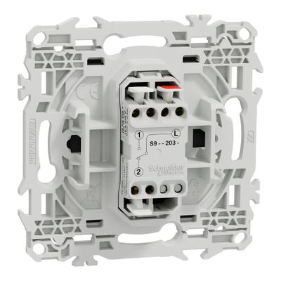 Interrupteur va-et-vient ou poussoir à levier Odace 2025 noir - SCHNEIDER ELECTRIC