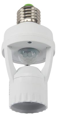 Douille électrique E27 avec détecteur de mouvement blanc - GAO