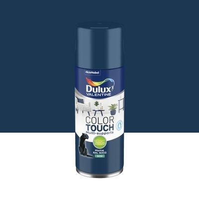 Bombe de peinture Color Touch marine RAL 5003 satin 400 mL - DULUX VALENTINE