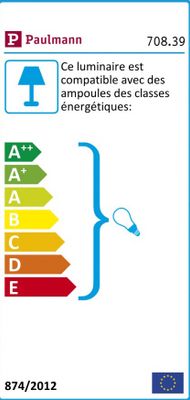 Applique murale de salle de bain Eleon IP 44 G9 chromé 33 W - PAULMANN
