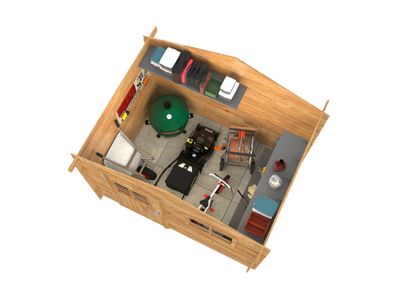 ABRI BOIS DANI 3,1M2Livraison à domicile incluse