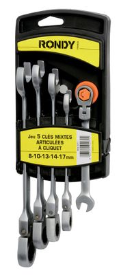 Clés mixtes articulées par 5 - RONDY
