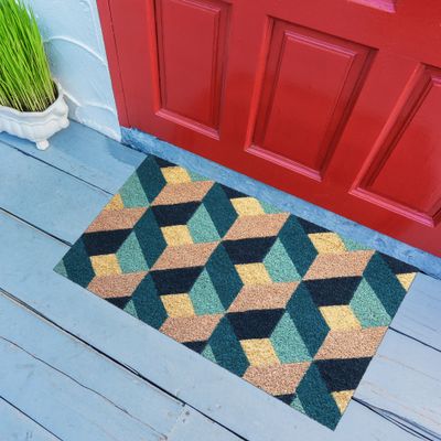 Tapis COCO BLANCHI / LATEX "GEOMETRIE" - 40x60cm - Ep.15mm ID HOME