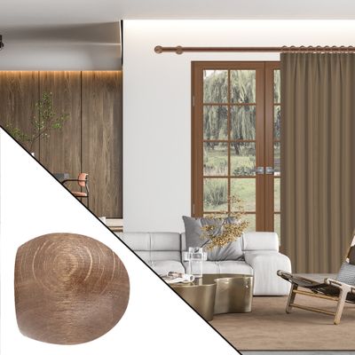 Embout déco ogive à visser en bois diam 20 mm Finition Chêne par 2- MOBOIS