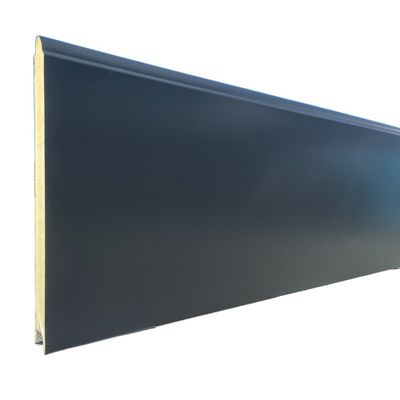 Porte de garage sectionnelle motorisée l.240 x h.200 cm lisse grise - SPADONE